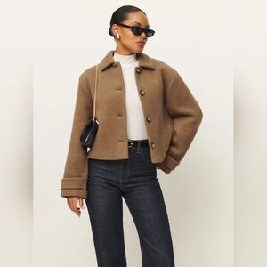 The Reformation Enzo Jacket Tan